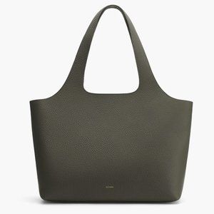 Cuyana System Tote 13-Inch in Dark Olive